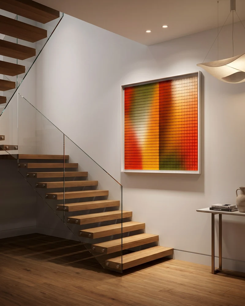 The Threshold of Light in a room visualization